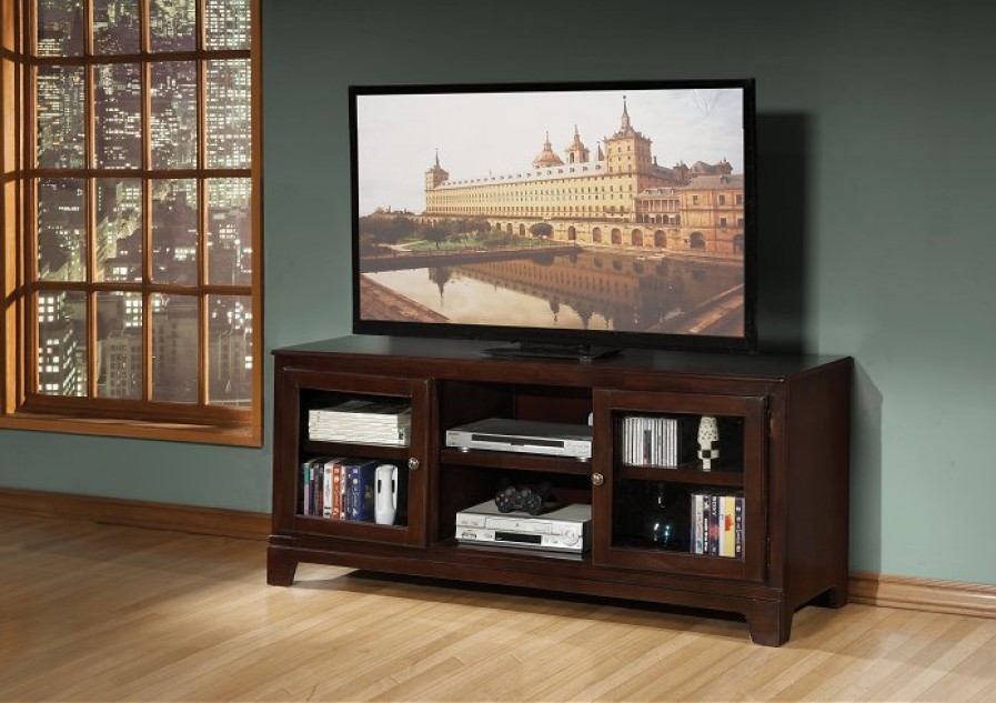 Entertainment ACME East | Halden Merlot Tv Stand