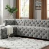 Living Room FOA East | Zenaide Sectional, Light Gray