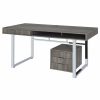 Home Office Coaster Z2 Premium | G801897 Contemporary Weathered Grey Writing Desk