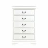 Bedroom Homelegance (Homerica East) | Homelegance Mayville 5 Drawer Chest In White 2147W-9