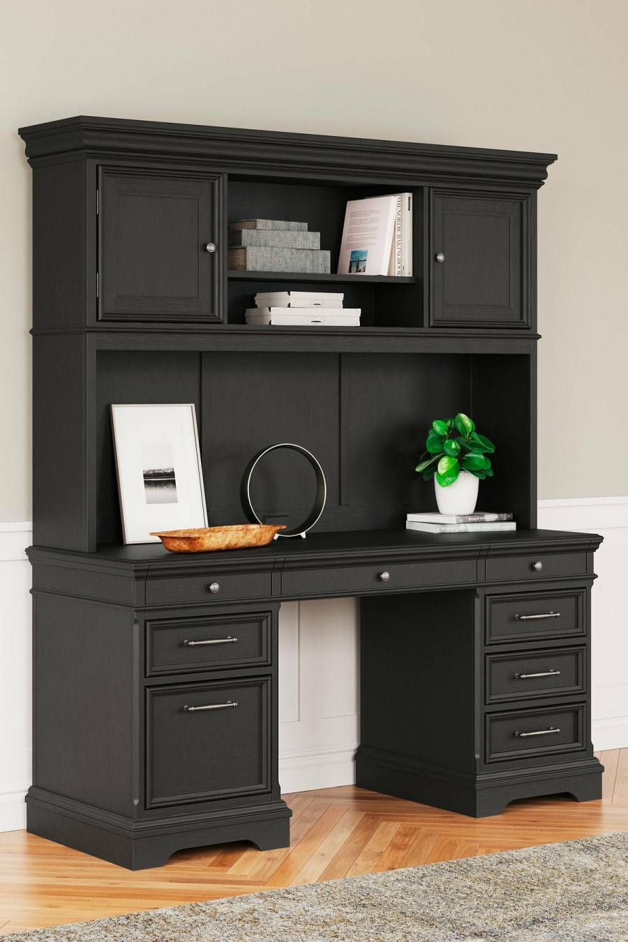 Home Office Ashley Furniture | Beckincreek Home Office Credenza With Hutch