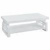 Living Room Coaster Z2 Premium | Transitional Glossy White Coffee Table