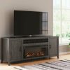 Entertainment Ashley Furniture | Montillan 84" Tv Stand With Electric Fireplace