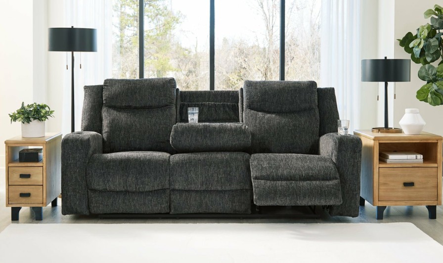 Living Room Ashley Furniture | Martinglenn Reclining Sofa With Drop Down Table