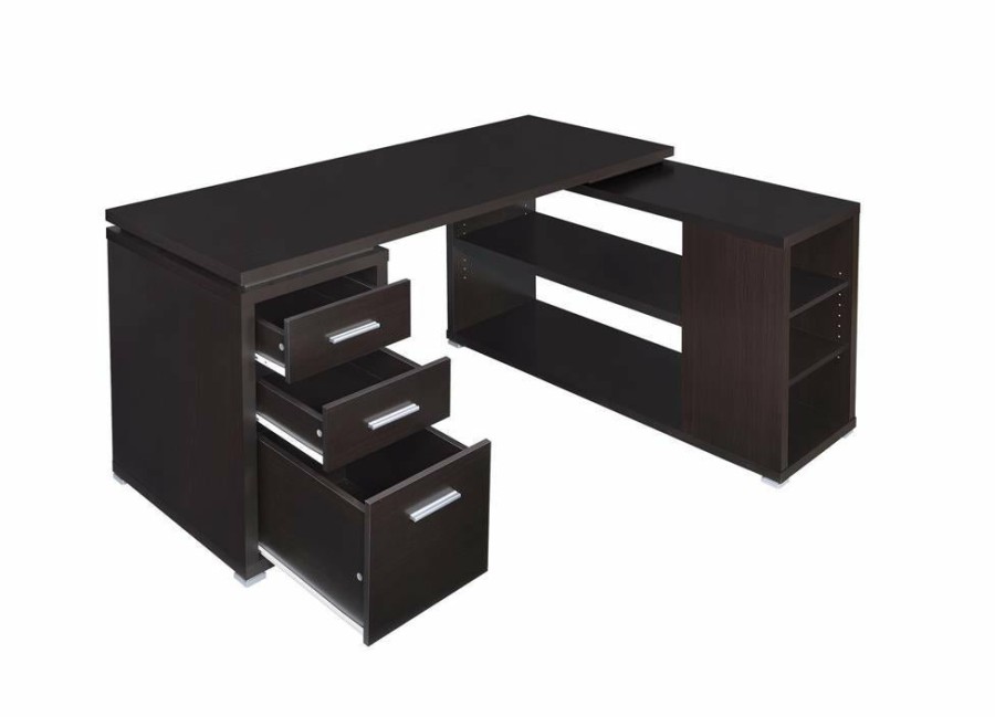 Home Office Coaster Z2 Premium | Yvette Cappuccino Executive Desk