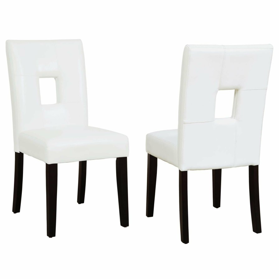 Dining Room Coaster Z2 Premium | Newbridge Causal White Dining Chair