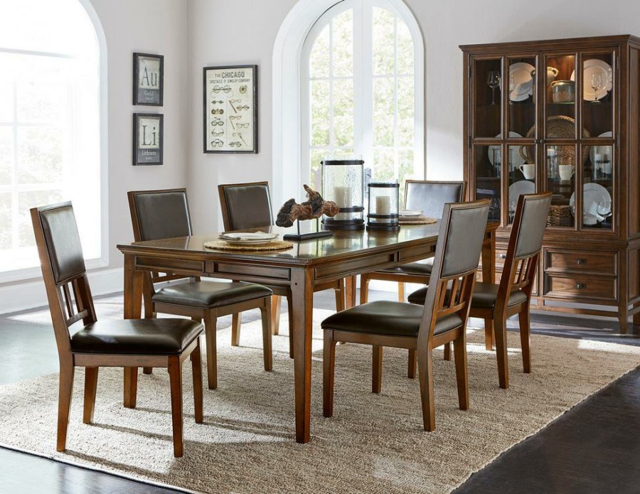 Dining Room Homelegance (Homerica East) | Homelegance Frazier Park Dining Table In Dark Cherry 1649-82