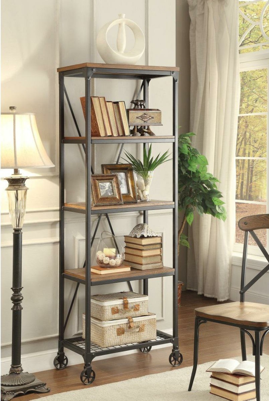 Home Office Homelegance (Homerica East) | Homelegance Millwood 26"W Bookcase In Pine 5099-16