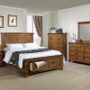 Bedroom Coaster Z2 Premium | G205260Q S4 Brenner Rustic Honey Queen Four Piece Set