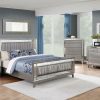 Bedroom Coaster Z2 Premium | Leighton Contemporary Metallic Eastern King Five Piece Set