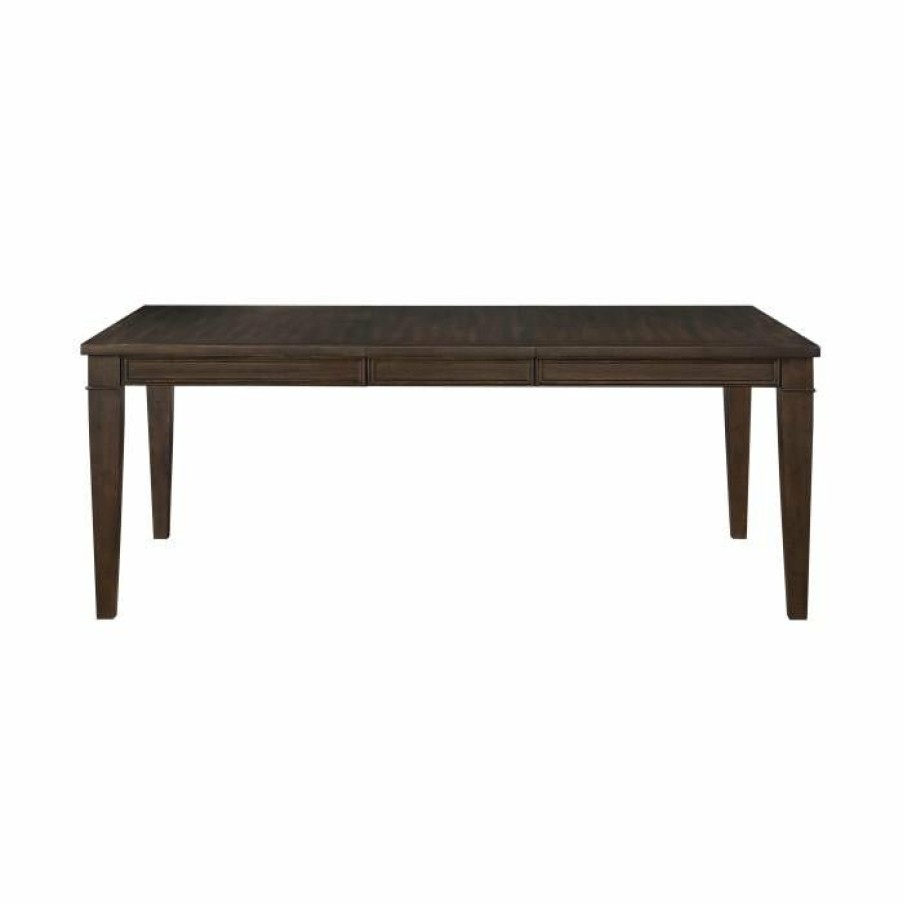 Dining Room Homelegance (Homerica East) | Homelegance Makah Dining Table In Dark Brown 5496-78