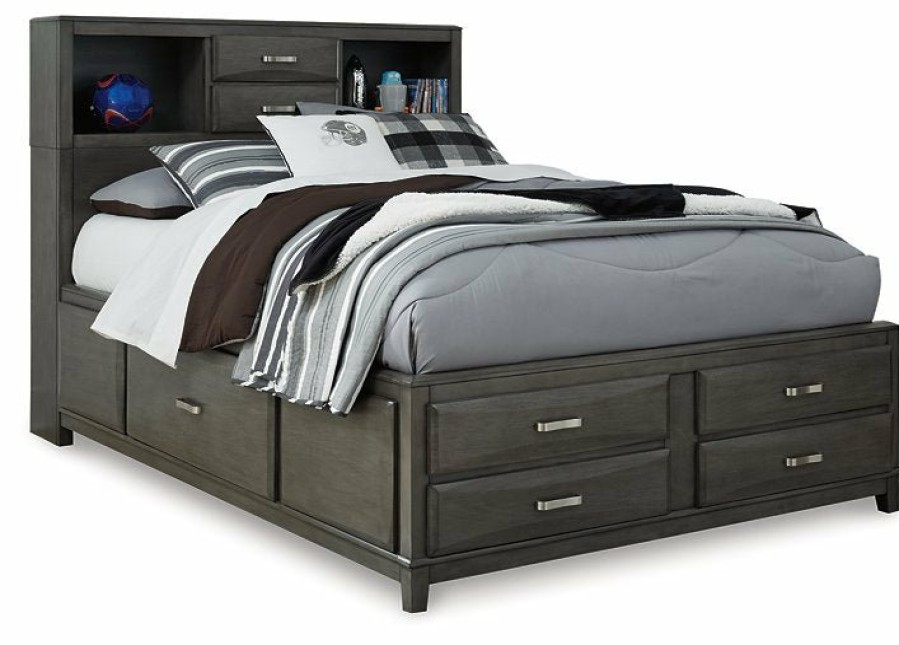 Bedroom Ashley Furniture | Caitbrook Storage Bed With 7 Drawers