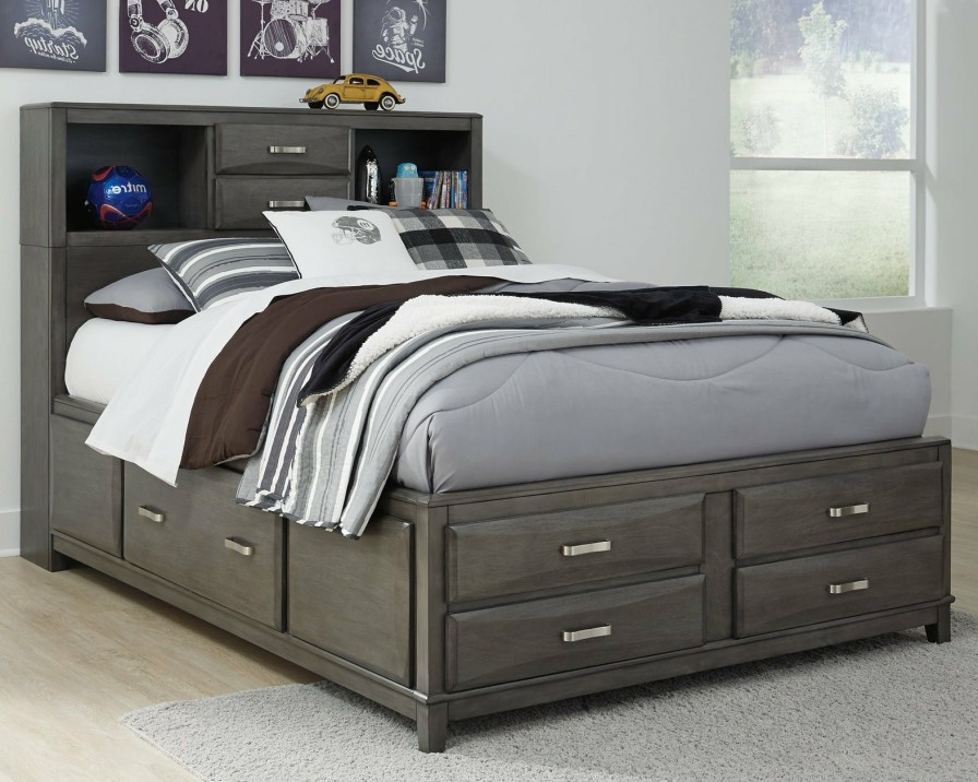 Bedroom Ashley Furniture | Caitbrook Storage Bed With 7 Drawers