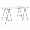 Home Office Coaster Z2 Premium | G801504 Contemporary Nickel Writing Desk