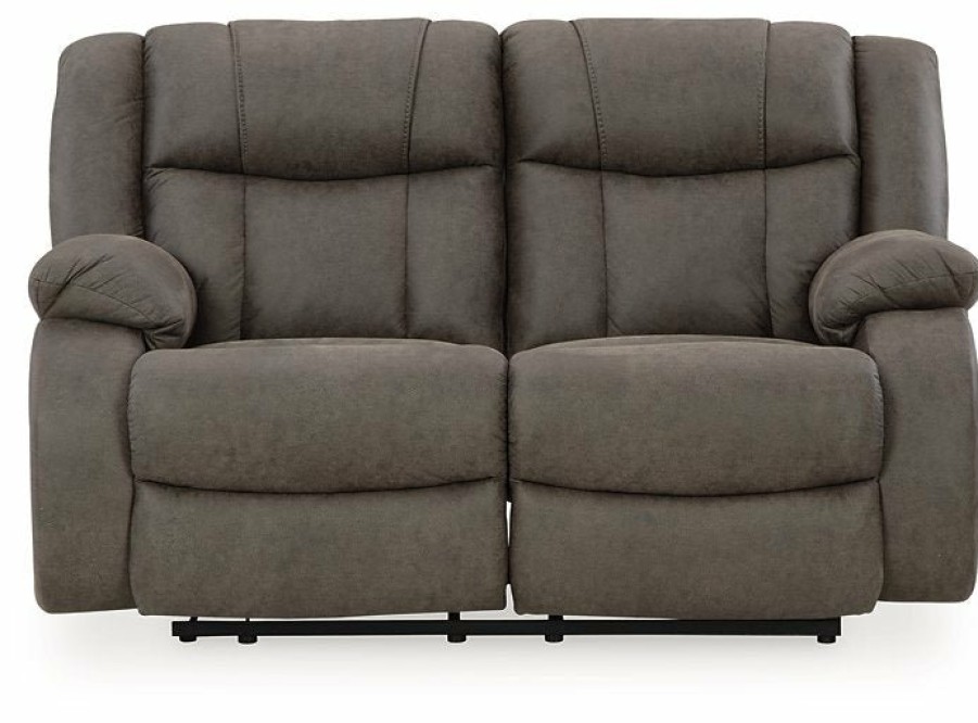 Living Room Ashley Furniture | First Base Reclining Loveseat