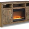 Entertainment Ashley Furniture | Sommerford 62" Tv Stand With Electric Fireplace