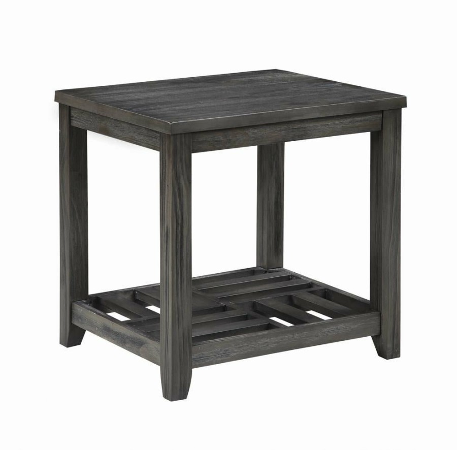 Living Room Coaster Z2 Premium | Rustic Grey Side Table