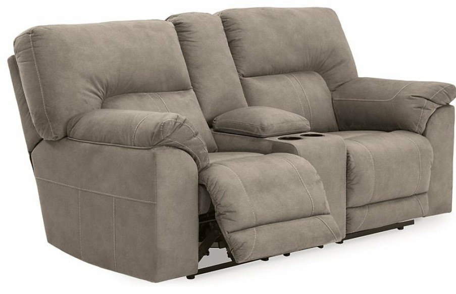 Living Room Ashley Furniture | Cavalcade Reclining Loveseat With Console