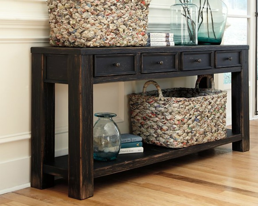 Living Room Ashley Furniture | Gavelston Sofa/Console Table