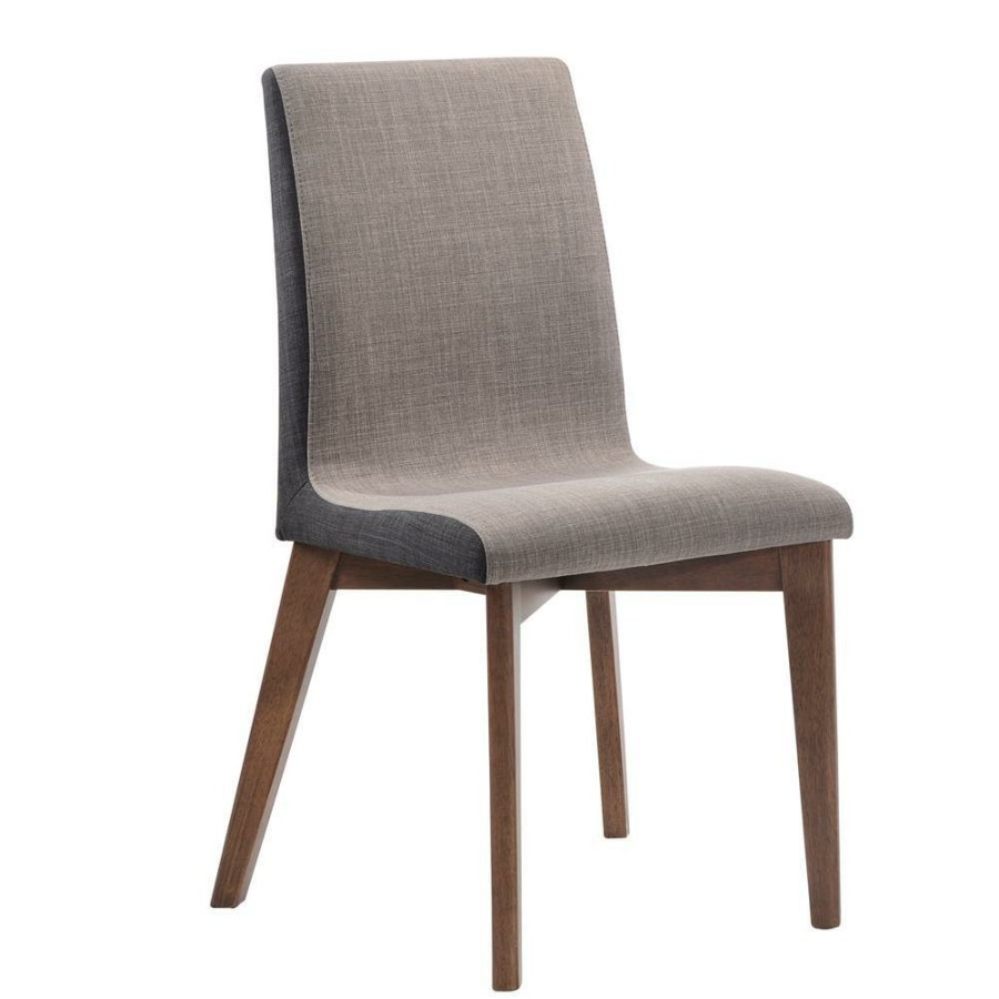 Dining Room Coaster Z2 Premium | Redbridge Mid Century Modern Natural Walnut Dining Chair