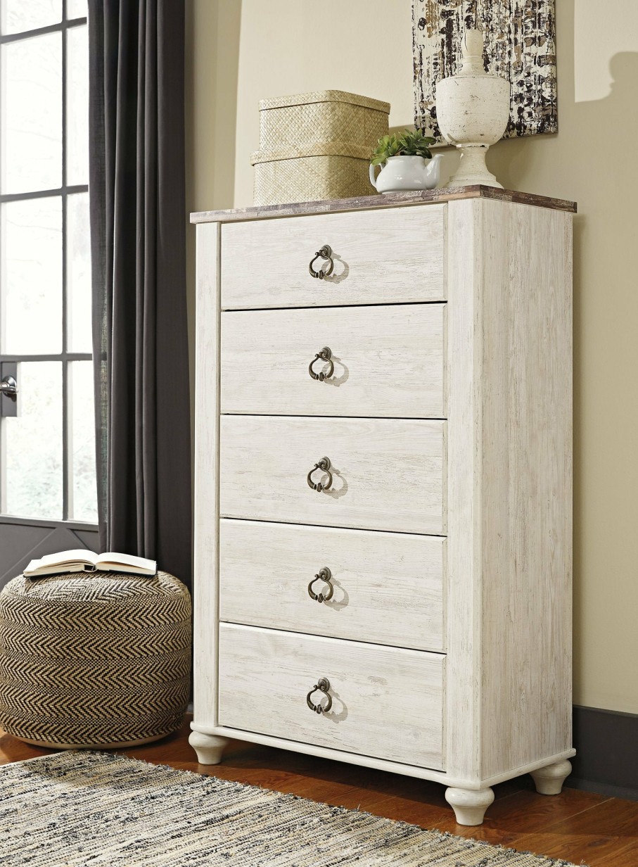 Bedroom Ashley Furniture | Willowton Chest Of Drawers