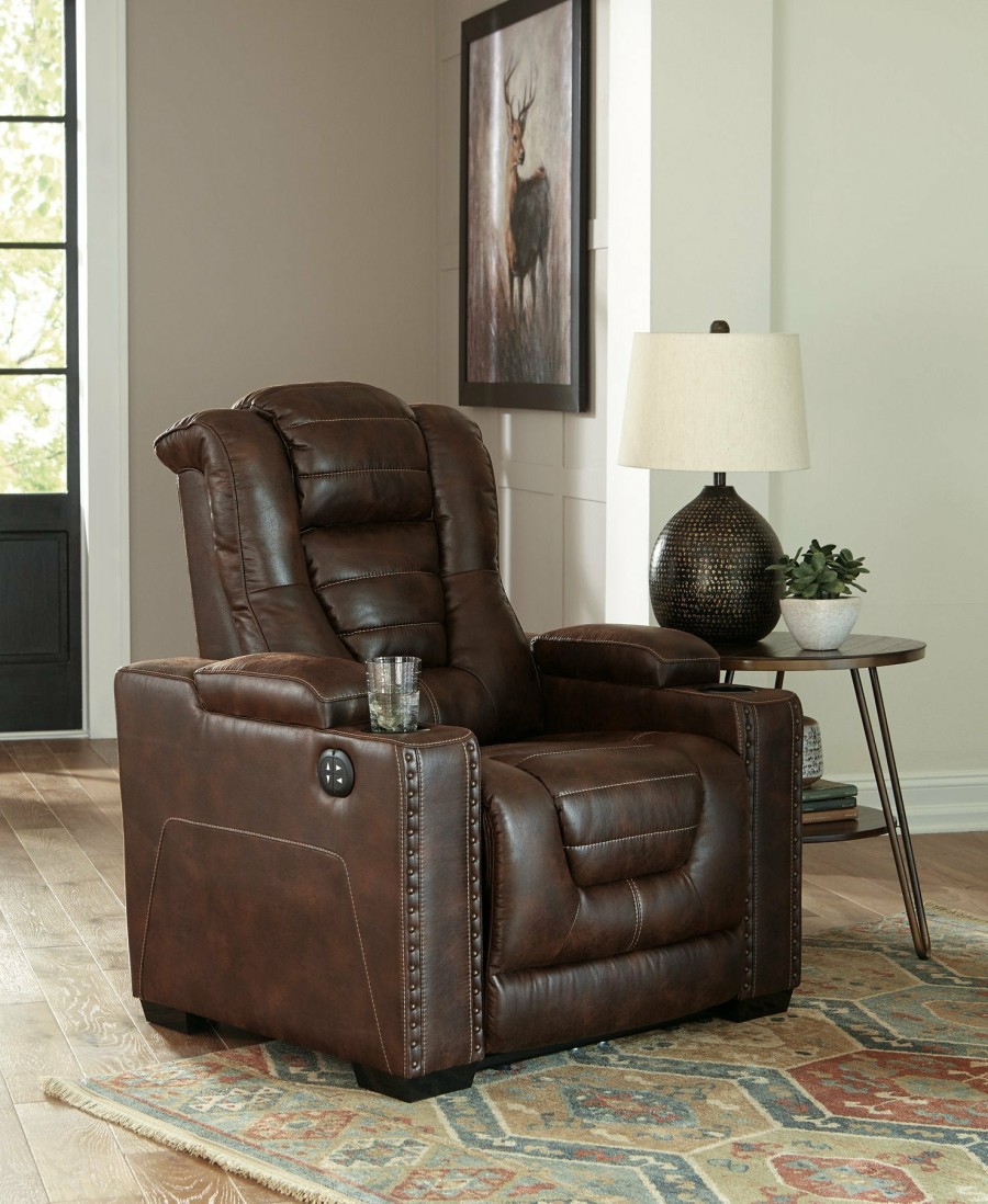 Living Room Ashley Furniture | Owner'S Box Power Recliner