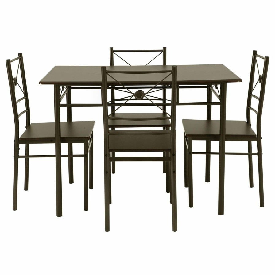 Dining Room Coaster Z2 Premium | Transitional Walnut Five Piece Set