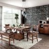 Dining Room FOA East | Wichita Light Walnut 6 Pc. Counter Ht. Table Set