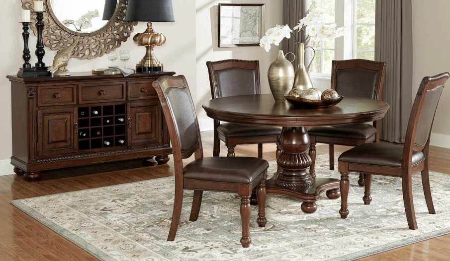 Dining Room Homelegance (Homerica East) | Homelegance Lordsburg Server In Brown Cherry 5473-40