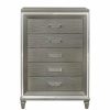 Bedroom Homelegance (Homerica East) | Homelegance Tamsin Chest In Silver Grey Metallic 1616-9