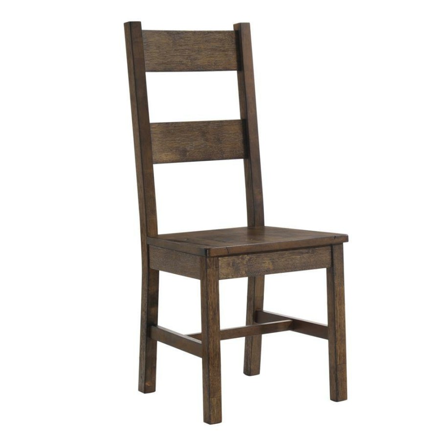 Dining Room Coaster Z2 Premium | Coleman Rustic Golden Brown Dining Chair