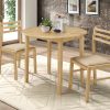 Dining Room Coaster Z2 Premium | G130006 Casual Natural And Beige Three Piece Dining Set