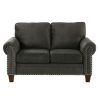 Living Room Homelegance (Homerica East) | Homelegance Furniture Cornelia Loveseat In Dark Gray 8216Dg-2