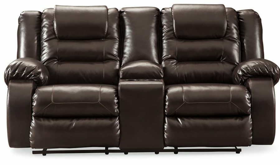 Living Room Ashley Furniture | Vacherie Reclining Loveseat With Console