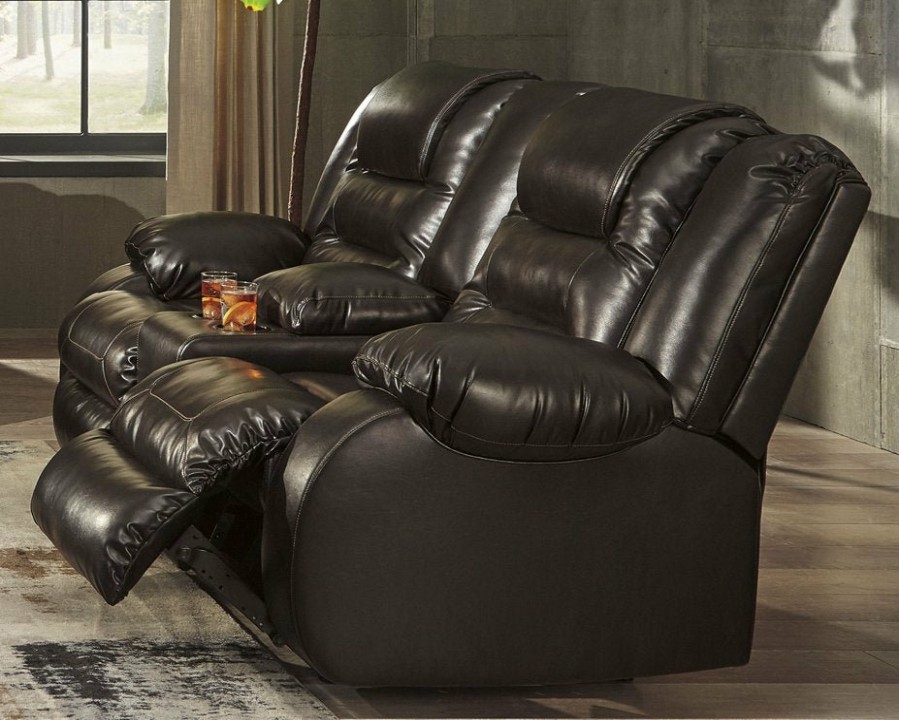 Living Room Ashley Furniture | Vacherie Reclining Loveseat With Console