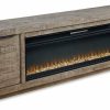 Entertainment Ashley Furniture | Krystanza Tv Stand With Electric Fireplace