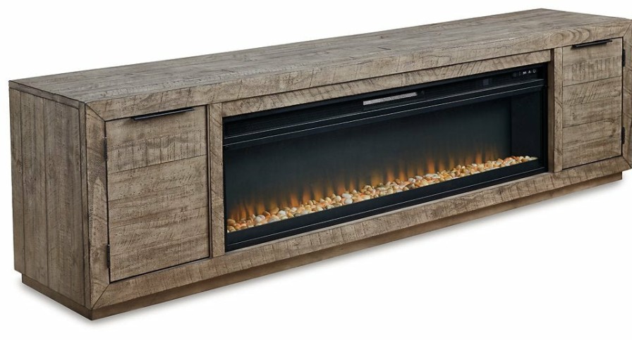 Entertainment Ashley Furniture | Krystanza Tv Stand With Electric Fireplace