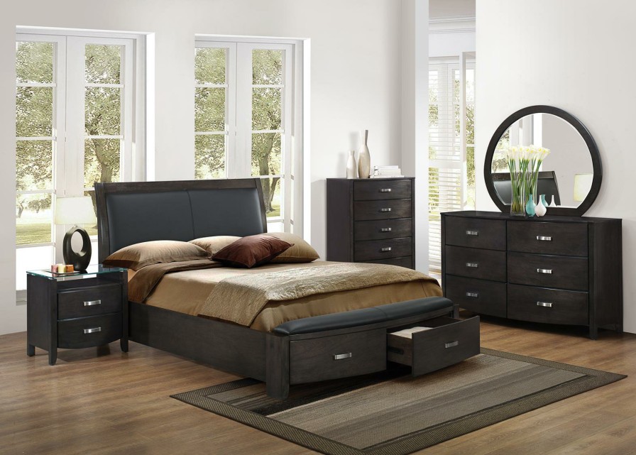 Bedroom Homelegance (Homerica East) | Homelegance Lyric 5 Drawer Chest In Brownish Gray 1737Ngy-9