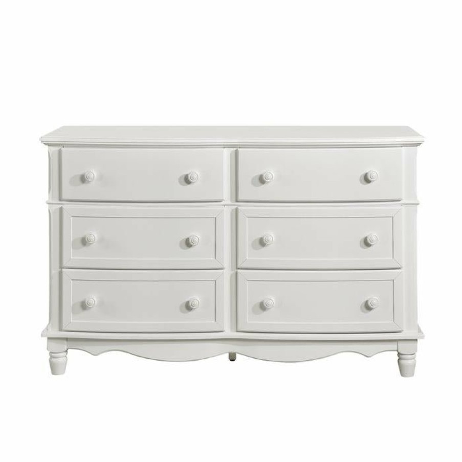 Bedroom Homelegance (Homerica East) | Homelegance Clementine 6 Drawer Dresser In White B1799-5