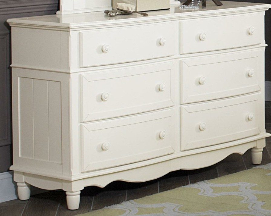 Bedroom Homelegance (Homerica East) | Homelegance Clementine 6 Drawer Dresser In White B1799-5