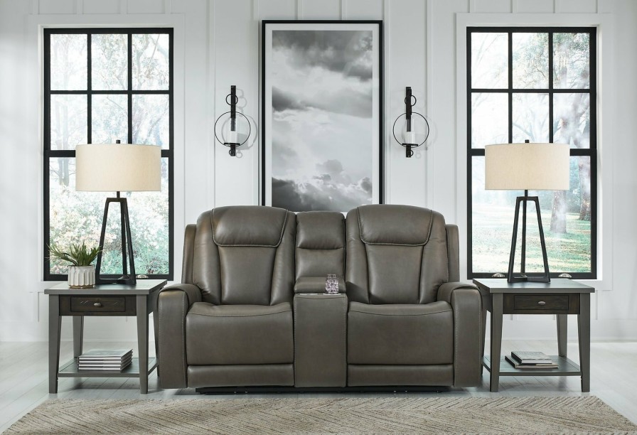 Living Room Ashley Furniture | Card Player Power Reclining Loveseat