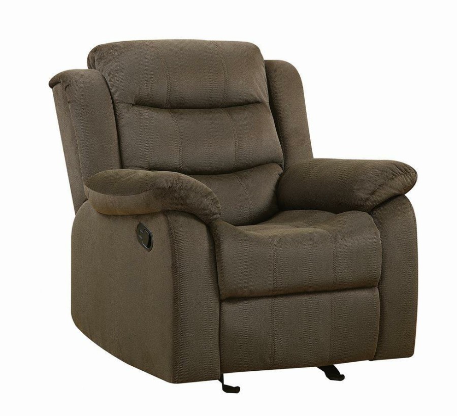 Living Room Coaster Z2 Premium | Rodman Casual Chocolate Glider Recliner