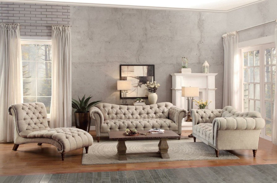 Living Room Homelegance (Homerica East) | Homelegance Furniture St. Claire Loveseat In Brown 8469-2