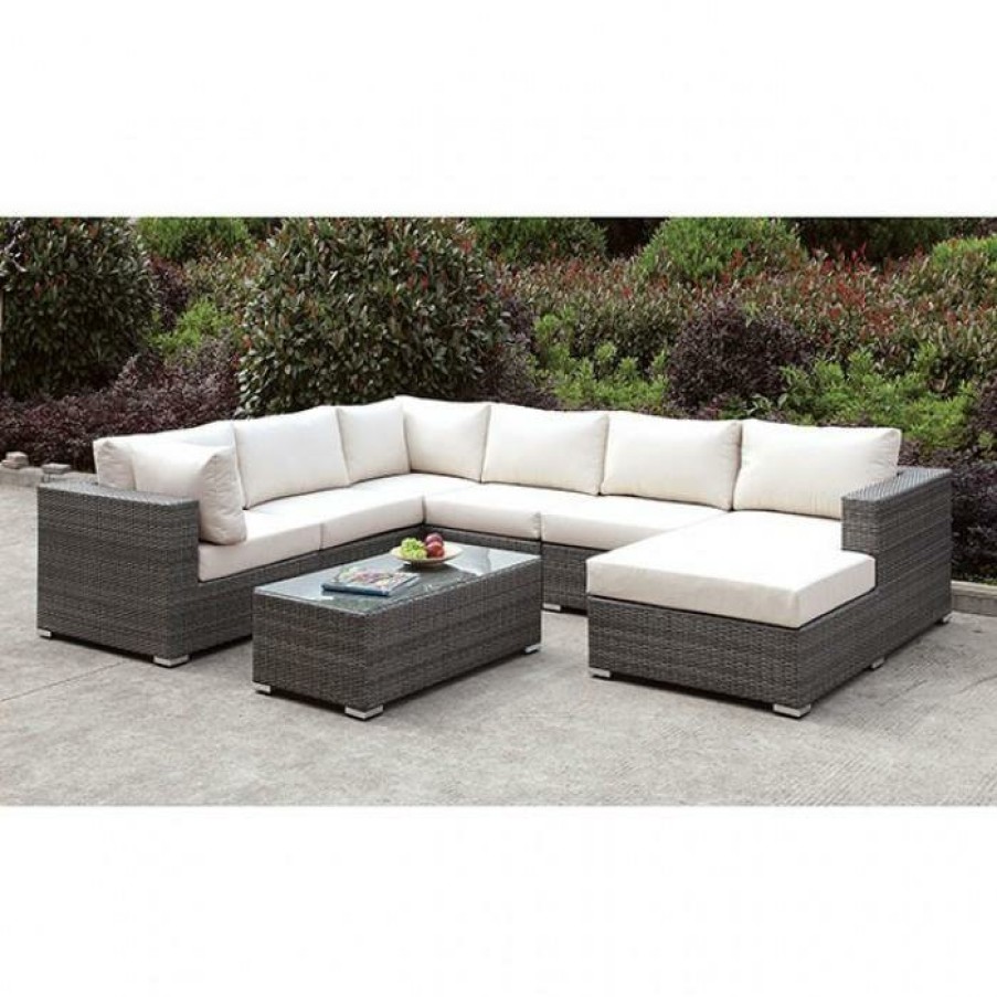 Living Room FOA East | Somani U-Sectional + Coffee Table