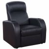 Living Room Coaster Z2 Premium | Cyrus Home Theater Black Recliner