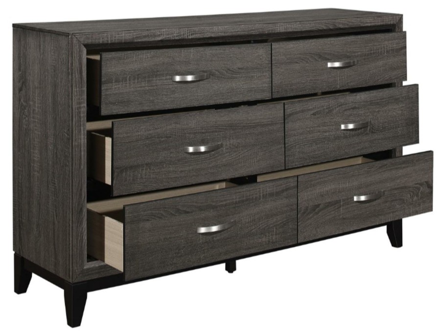 Bedroom Homelegance (Homerica East) | Homelegance Davi Dresser In Gray 1645-5