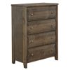 Bedroom Coaster Z2 Premium | Wrangle Hill Gun Smoke Four Drawer Chest