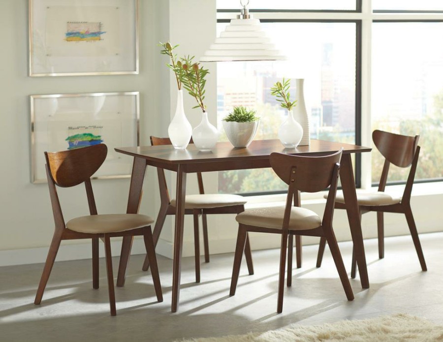 Dining Room Coaster Z2 Premium | Kersey Retro Chestnut Dining Chair