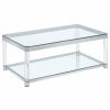 Living Room Coaster Z2 Premium | G720748 Contemporary Chrome Coffee Table