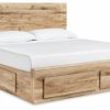 Bedroom Ashley Furniture | Hyanna Panel Storage Bed With 1 Under Bed Storage Drawer